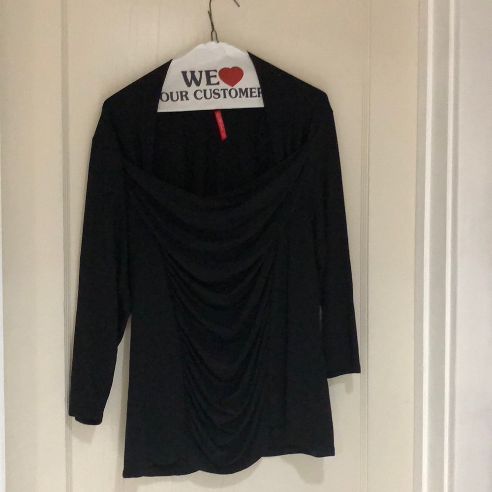 Ruby Ribbon blouse XXL black
